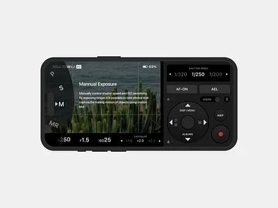 DSLR - Inspired Camera App Concept 3 apple apple iphone 16 camera camera app concept app dark mode design dslr exposure graphic design iphone iso mobile app product design sfpro ui user interface ux visual design