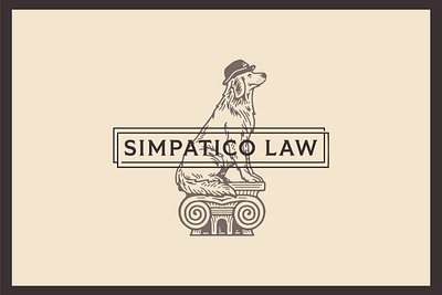 SIMPATICO LAW branding branding service graphic design logo logo brand service logo service vintage animal branding vintage animal logo vintage branding vintage logo