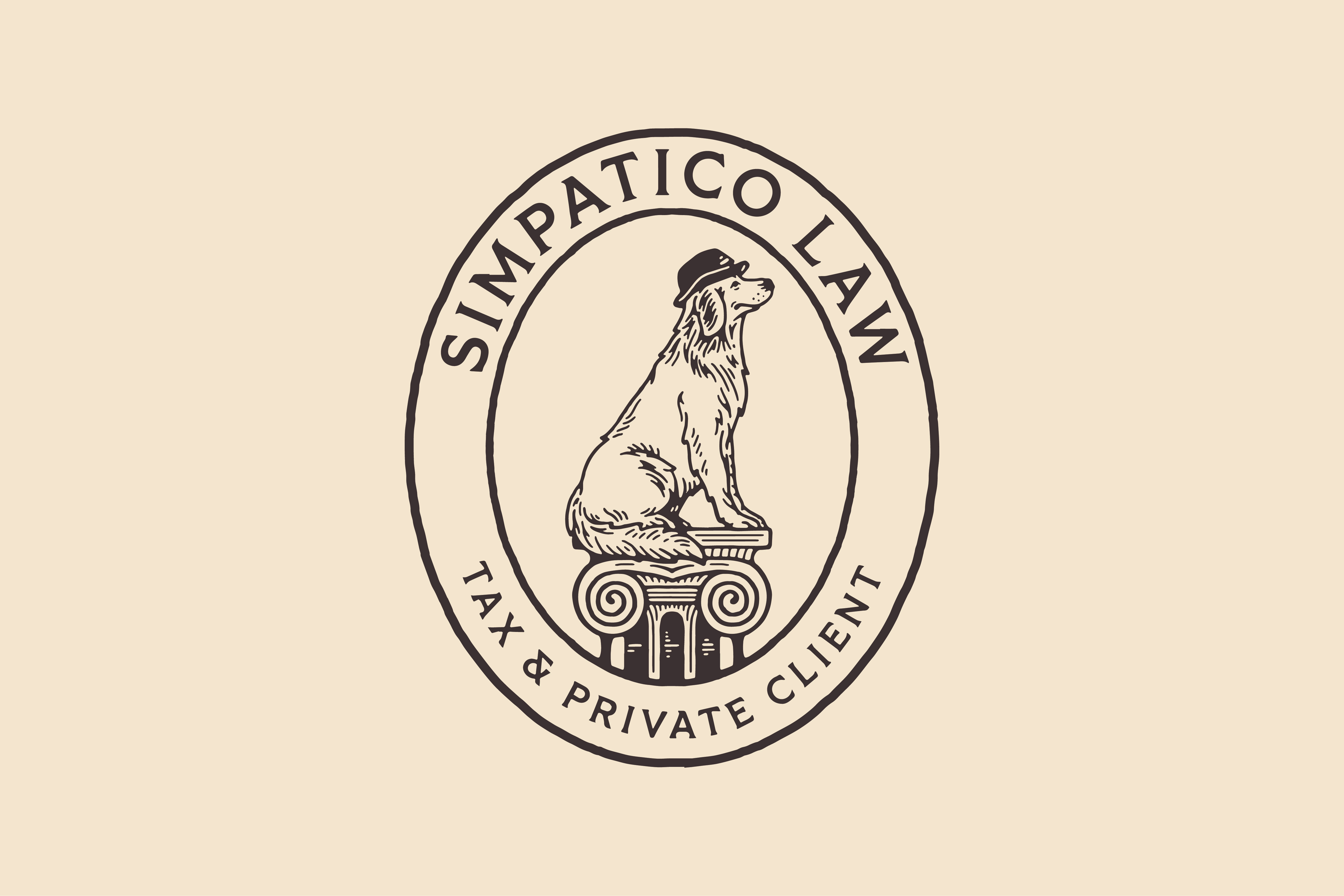 SIMPATICO LAW animal badge logo badge illustration badge logo branding graphic design logo logo badge vintage badge vintage badge logo vintage illutration