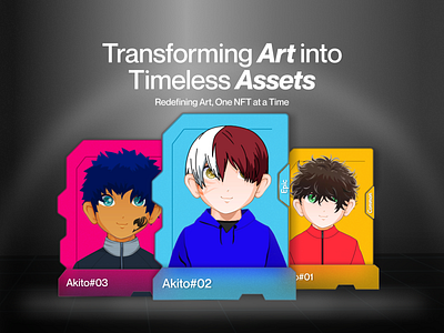 NFT Collection - Transforming Art into Assets graphic design nft