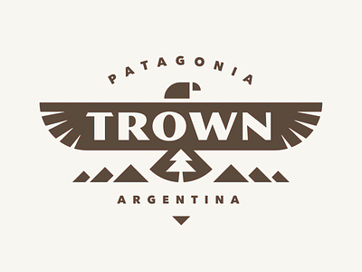 Trown Branding Logo argentina brand brand design brand identity branding brown creative design digital eagle font geometric graphic design logo logo design modern pantogonia travel typography visual identity