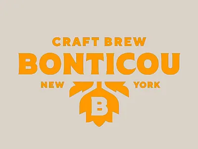 BONTICOU Logo Design beer logo beverage brand brand design brand identity branding brewery design font geometric graphic graphic design logo logo design logo mark logotype modern symbol typography visual deisgn