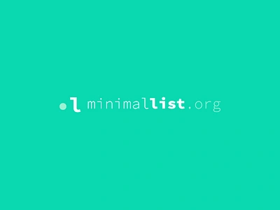 minimallist.org clean graphic design logo minimalism sticky note alternative ui