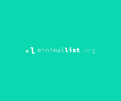 minimallist.org clean graphic design logo minimalism sticky note alternative ui