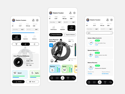 Sports Player Mobile App_White-V2 2025 design android application branding design dribbble fitness app ios maintains app mobile mobile app mobile application player app profile app sports sports app sports mobile application sports player ui uiux