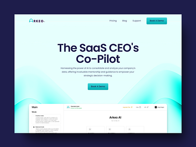 Arkeo AI ai app design ai tool ai website ai website design app branding design graphic design illustration logo platform saas hero design saas hero section design saas web design saas website saas website design ui ux web design