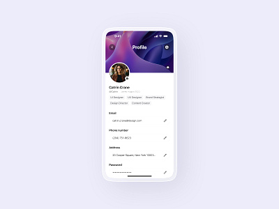 Daily UI Challenge #10 account android apps app design application avatar ios apps mobile mobile app mobile app design mobile design profile ui ui design ui ux design uiux user user interface design ux