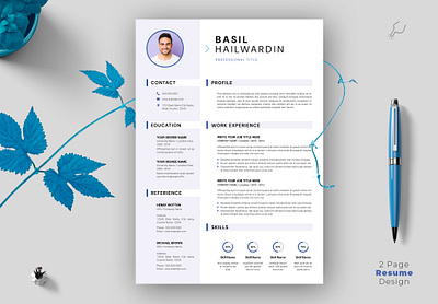 Resume Template photoshop cv