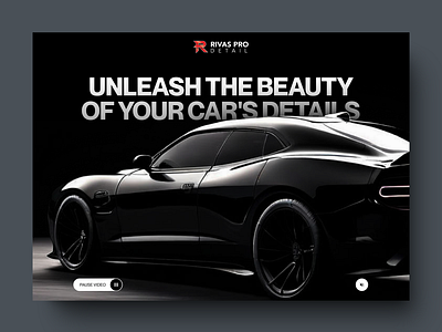 Rivas Pro app branding car dealership website car detailing car detailing website car rental website design graphic design platform ui ux web design