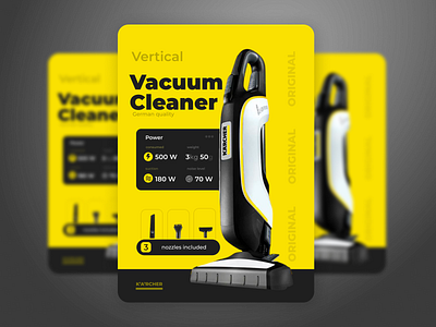 Vacuum Cleaner flyer design graphic design