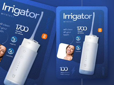 Irrigator flyer design graphic design