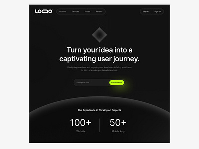 Landingpage for Agency UI/UX branding ui