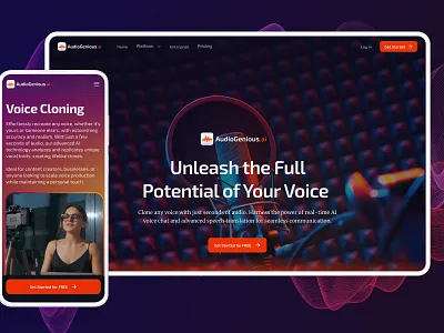 Elevating Voice AI Experiences with Audiogenious ai app ai design ai product design audio product design ui ui design ux ux design voice