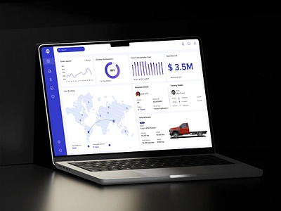 Logistics Monitoring Dashboard app animation app design app development design logistics logistics app ui ui ux design ux