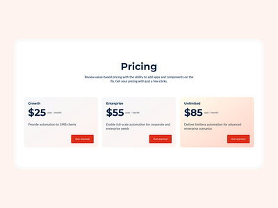 Pricing plans landing mobile plans pricing responsive typography ui ux web