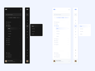 Freebie - Side Navigation Bar files free freebie navigation resources saas sketch ui ui design ux ux design