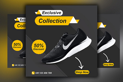 Exclusive Collection Shoes design graphic design product design social media post