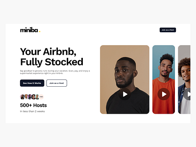 Miniba Website Redesign clean design dribbble figma hero section ui webdesign