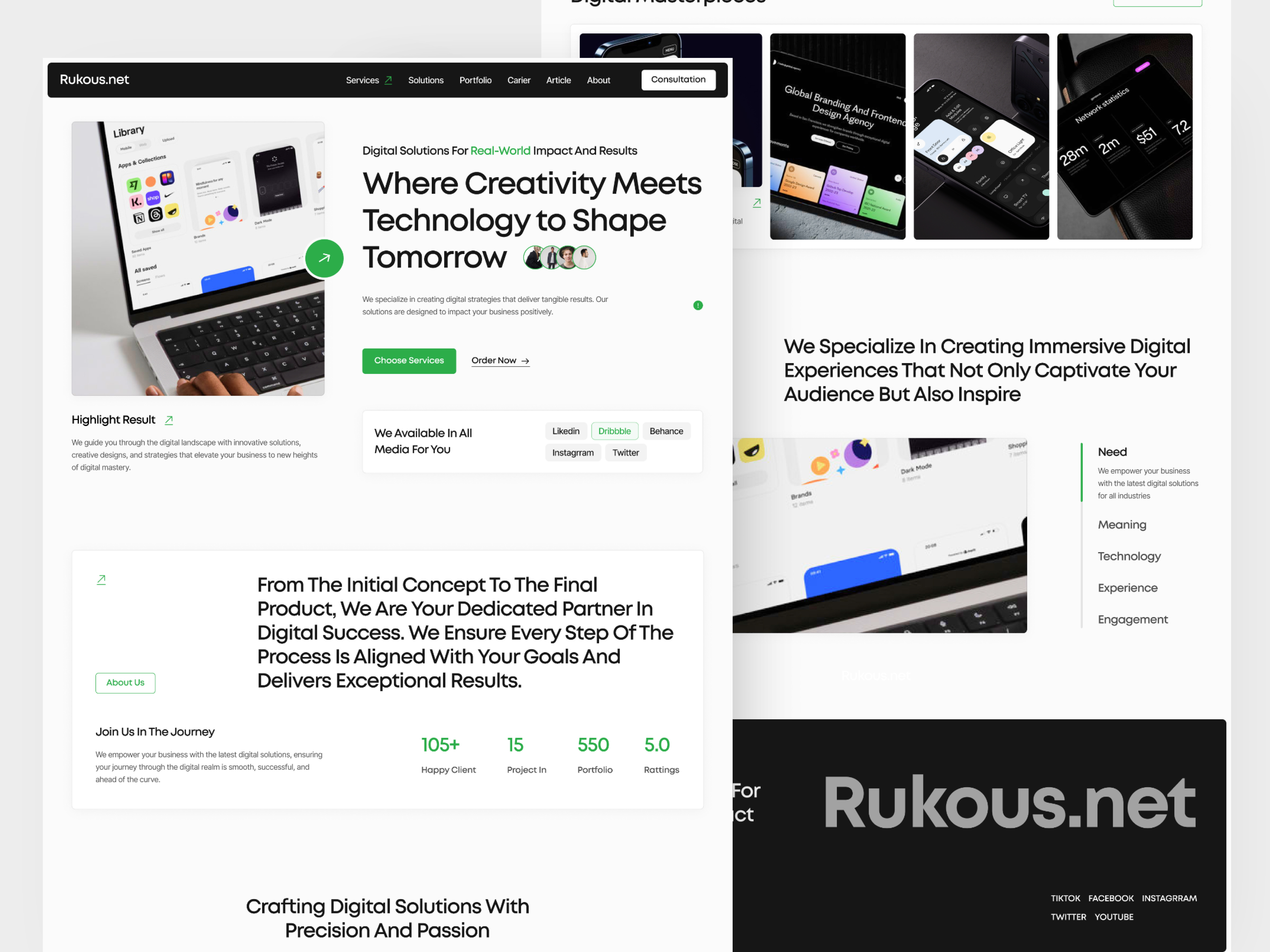 Example of Agency Digital Website UI Design