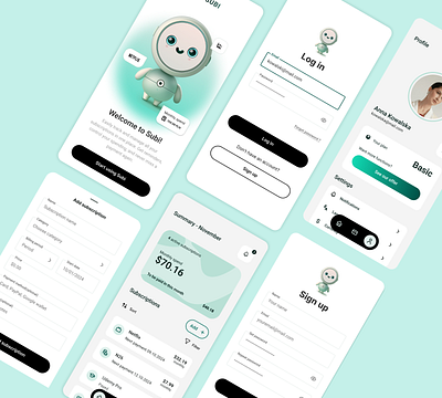 Subscriptions manager mobile app design appshowcase cleandesign dribbbleshot financeapp intuitiveinterface minimaldesign mobileappdesign mobileui modernui subscriptionmanager subscriptiontracker uiux userexperience uxdesign