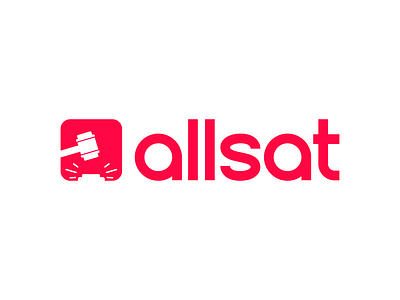 Allsat Mobile Aplication Logo branding graphic design logo