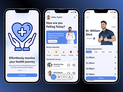 Healthcare service - Mobile app app design appointment diagnosis doctor firqah firqah lab health app health overview healthcare healthcare app medical medical app medical stats medicine mobile app design mobile application mobile ui monitoring nutrition pharmacy