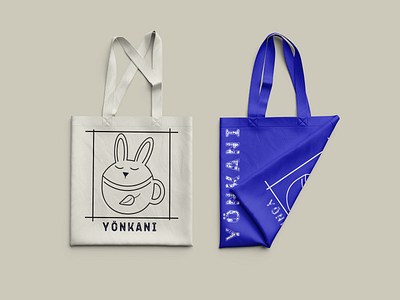YÖNKANI logo branding bunny coffee logo vector