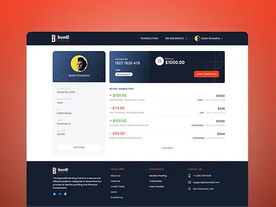 Balance and Transaction History bank banking banking transaction branding figma transaction ui ux