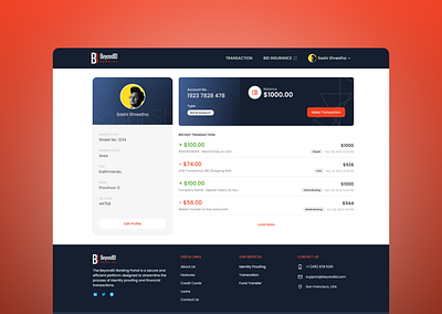 Balance and Transaction History bank banking banking transaction branding figma transaction ui ux