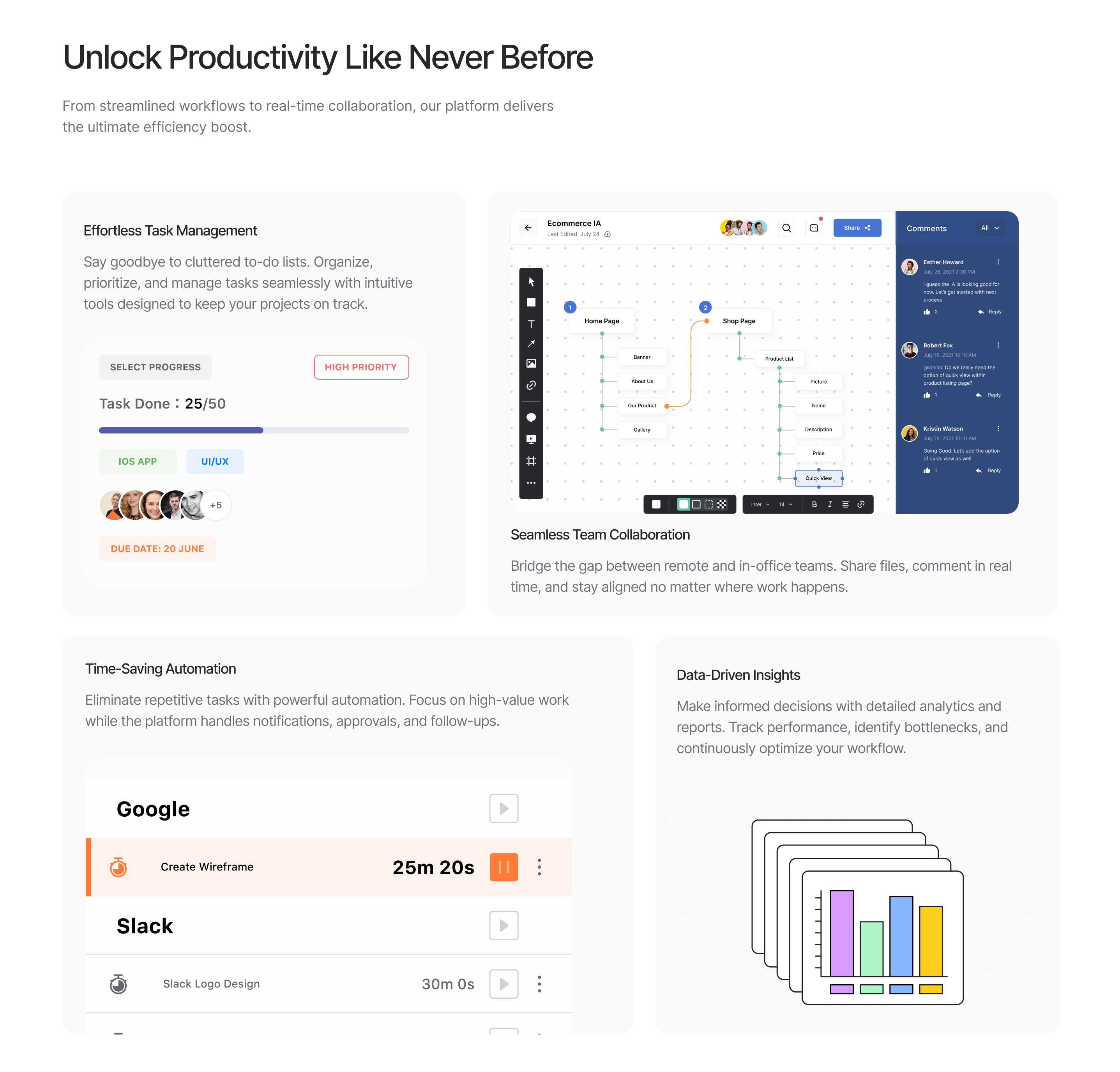 Bento Grid daily ui design landing page ui vector