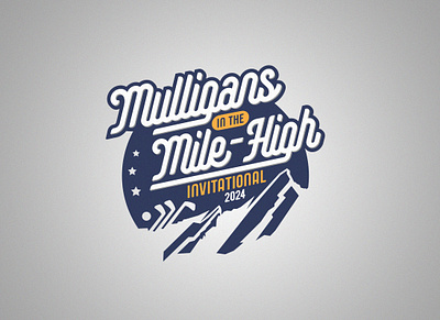 Mulligans in the Mile-High Invitational 2024 denver design golf invitational logo mulligans trip