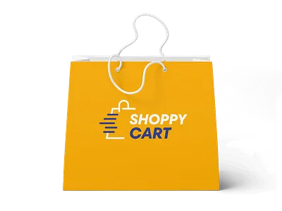 Shoppy Cart Logo 3d branding graphic design logo ui