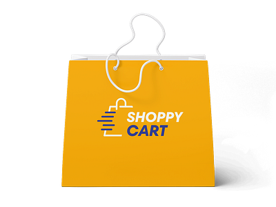 Shoppy Cart Logo 3d branding graphic design logo ui