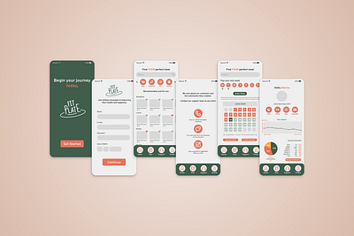 FitPlate: A Catering App Concept app branding catering delivery design figma fitness food graphic design healthy logo personalized project ui ux vector