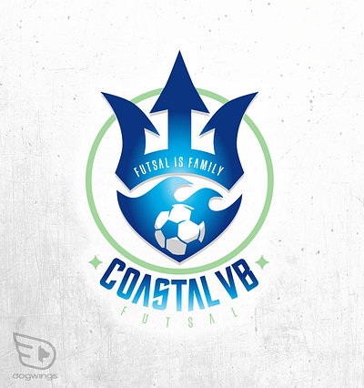 Logo concepts - futsal branding chipdavid coast dogwings futsal logo sports graphic vector