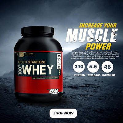 Protein Advertisement | Social Media Post Design graphic design productdesign socialmediadesign