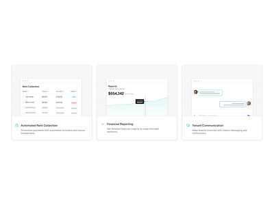 Bento Cards - Rental Application app bento cards dashboard design icon illustration property rental saas ui ux web web design