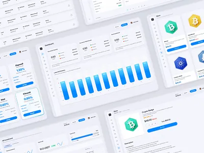 Free Dashboard UI Kit - Crypto & Fintech crypto design dashboard kit data visualization design kit design system design tools figma ui fintech ui free dashboard kit free ui resources investment platform minimal ui product design ui components ui design ui inspiration ui kit freebie ui kits ux design ux tools