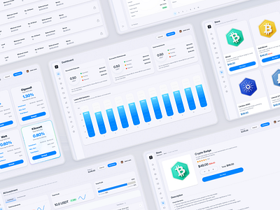 Free Dashboard UI Kit - Crypto & Fintech crypto design dashboard kit data visualization design kit design system design tools figma ui fintech ui free dashboard kit free ui resources investment platform minimal ui product design ui components ui design ui inspiration ui kit freebie ui kits ux design ux tools