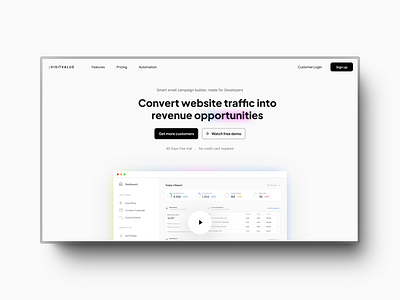 Visitvalue - Where Visitors Become Value ui ux webdesign