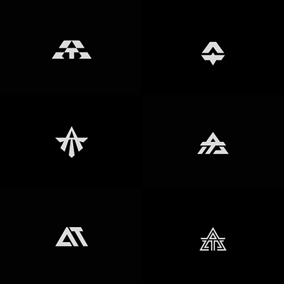 A+T explorations a at branding design logo t vector