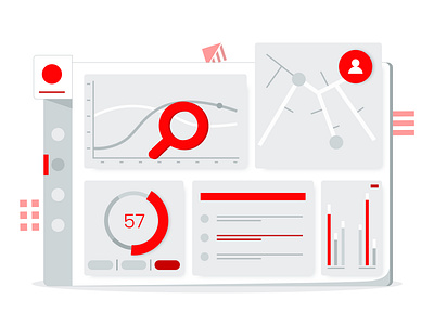 Analytics dashboard for business ads analysis app app design business dashboard design flat design flat illustration homepage illustration illustrator landing page minimalis modern ui ui design web web design website