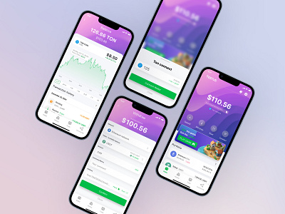 Mobile App Design for Vertus Crypto Wallet crypto crypto dashboard crypto trading crypto wallet crypto wallet app crypto wallet ui cryptocurrency dashboard defi finance mobile app animation mobile app design mobile application mobile ui mobile uiux mobileapp saas mobile app design solana ton wallet