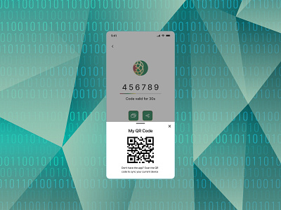 A QR Code Screen. app design figma graphic design ui ux