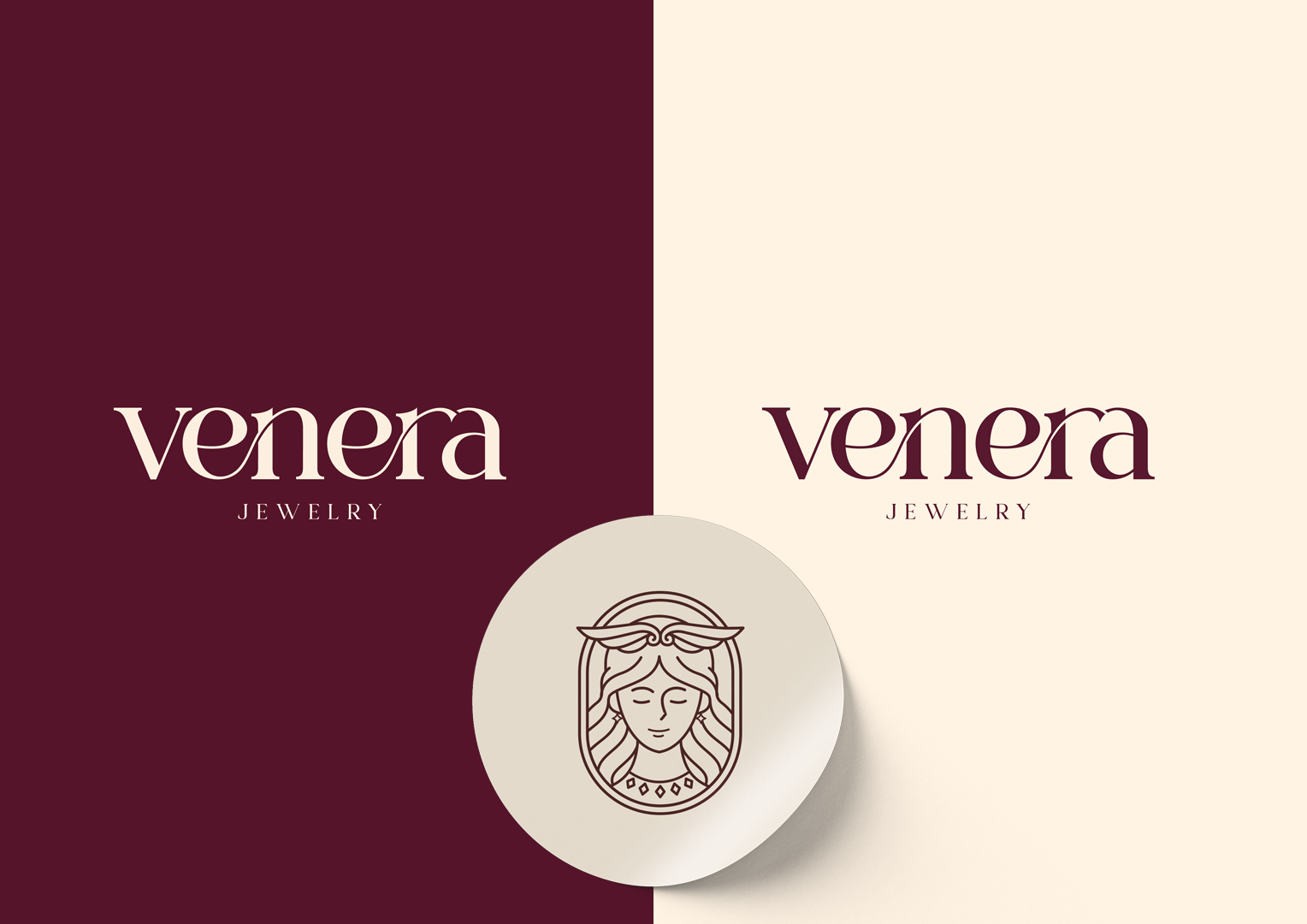 Venera Jewelry logo design brandidentity branding designinspiration elegantdesign elegantjewelry graphic design jewelrydesign logo logodesign luxuryjewelry