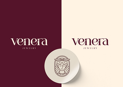 Venera Jewelry logo design brandidentity branding designinspiration elegantdesign elegantjewelry graphic design jewelrydesign logo logodesign luxuryjewelry