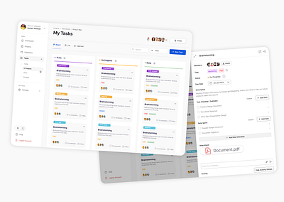 Task Management Dashboard Design taskdashboarduidesign taskmanagementuidesign taskmanagementwebsiteuidesign