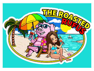 The roasted Rufus Commission cartoon characterdesign commissions graphic design illustration vector