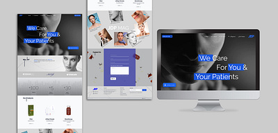 Medical Company Website UI/UX Design adobe branding design graphic design ui uidesign ux