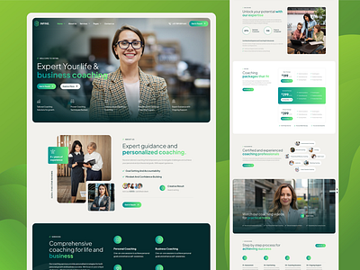 Professional Business Coach Website UI/UX Design branding business coach business website coach website coaching design designer develop framer modern design modern ui ui ui design ui ux ui ux design web app web app design web design webflow website design